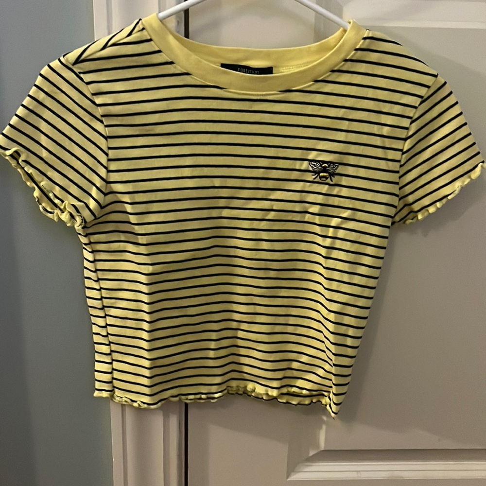 Yellow t-shirt with bee